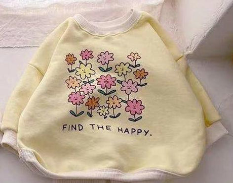 Baby Cotton Floral Hoodie Set