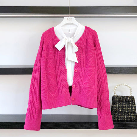 Outer Knitted Jacket Short Sweater Cardigan