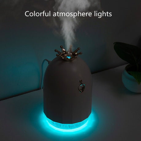 Seven color humidifier, small creative new product, water supplement, crown mute, spray home appliances.