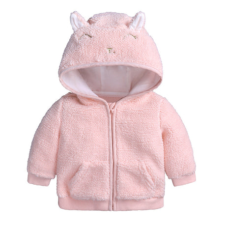Boys And Girls Hooded Jackets, Children's Baby Long-Sleeved Zipper