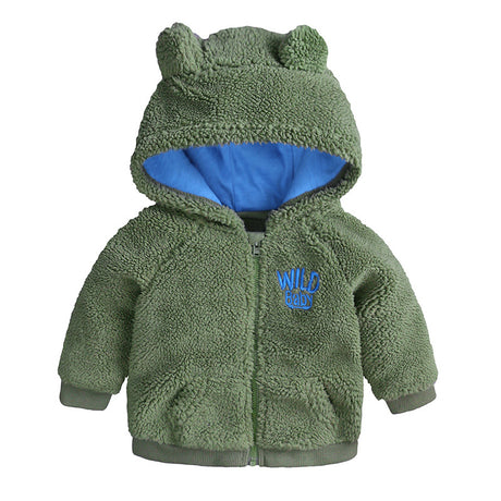Boys And Girls Hooded Jackets, Children's Baby Long-Sleeved Zipper