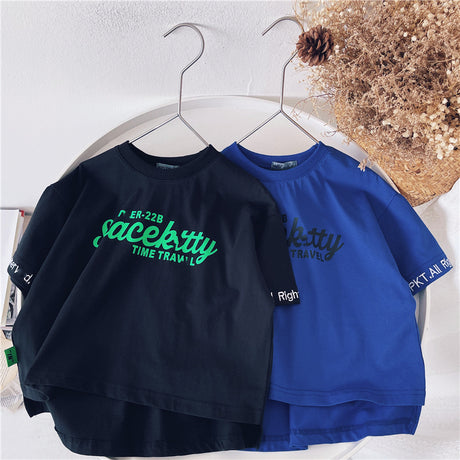 Short-sleeved Korean Baby Tops Children's Cotton T-shirts