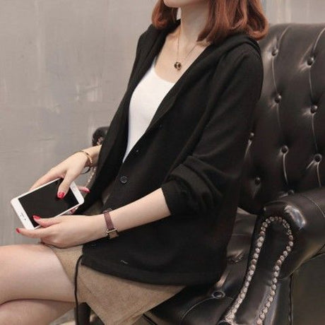 New Sweater Cardigan Women Loose Outer Short Sweater Coat
