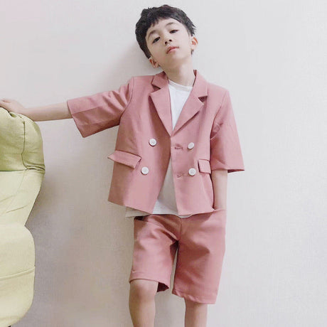 Children's Clothing, Boys' Double-breasted Suits, Children's Small Suits, Flower Girl Performances, Boy Dresses