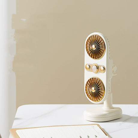 Office Desktop Household  Rotating Double-Head Clip Fan