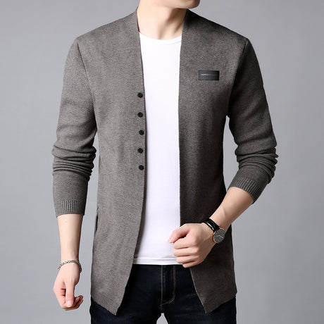 Autumn Cardigan Men Casual Knitted Cotton Wool Sweater
