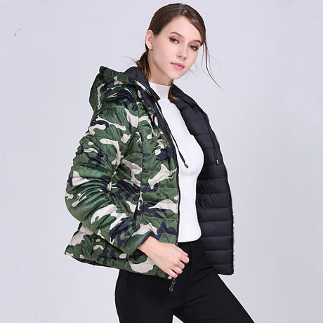 Women's Camouflage Down Cotton Padded Jacket
