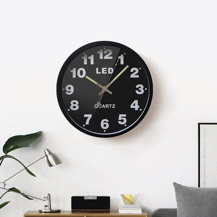 Luminous wall clock living room