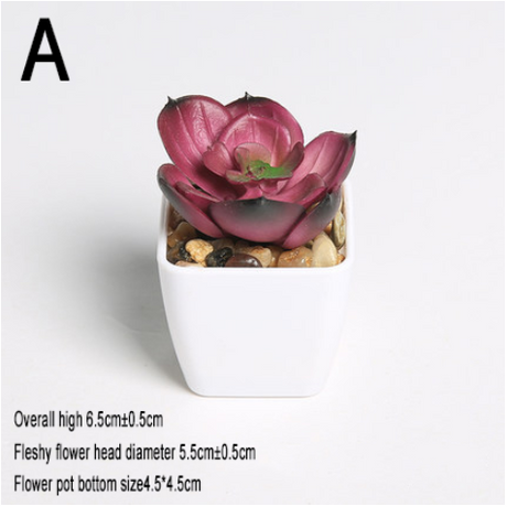 Simulated succulents mini potted plants