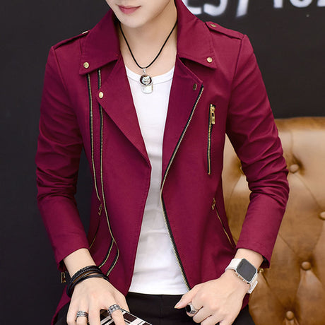 Jacket Men Spring And Autumn Korean Style Top Clothes Trendy Handsome Gown Casual Men Jacket