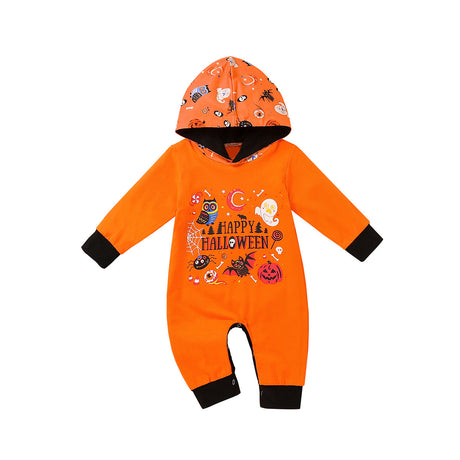 Long sleeve ghost hooded romper fashion