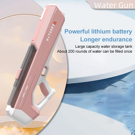 Fully Electric Water Gun Toy Swimming Pool Play Water Adult Toys Outdoor Games High Pressure Water Gun Toys For Kid Summer Toy