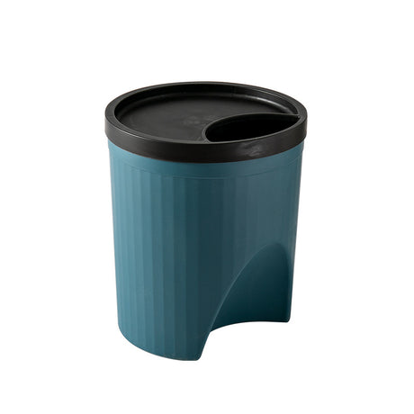 Plastic office trash can