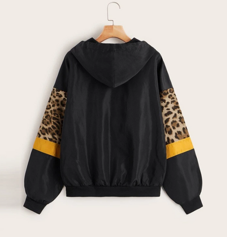 Spring Leopard Pattern Long Sleeve Jacket