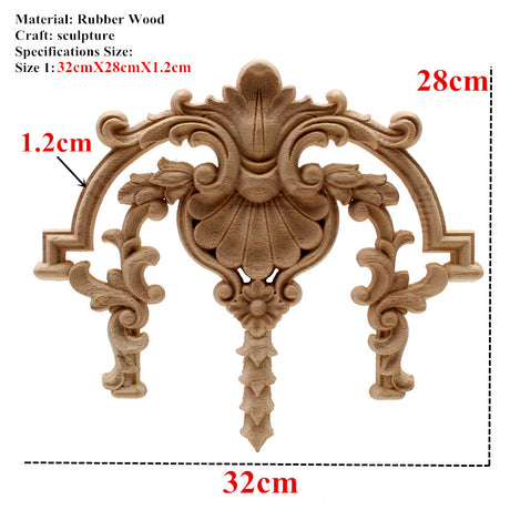 Solid Wood European Style Can Be Equipped With Twist Line Decorative Furniture Door Decals