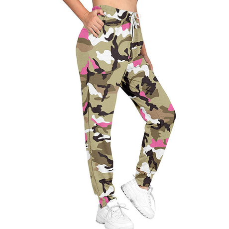 Printed Tie-dye Sports Fitness Jogging Trousers For Women