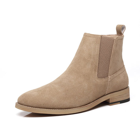 British short boots frosted suede men's boots