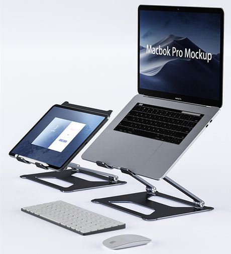 Foldable Laptop Table Stand With Double Cooling Fan