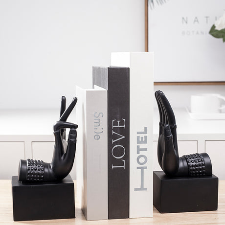 Creative living room study bookend