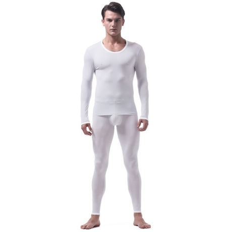 Men's Ice Silk Thermal Underwear Suit