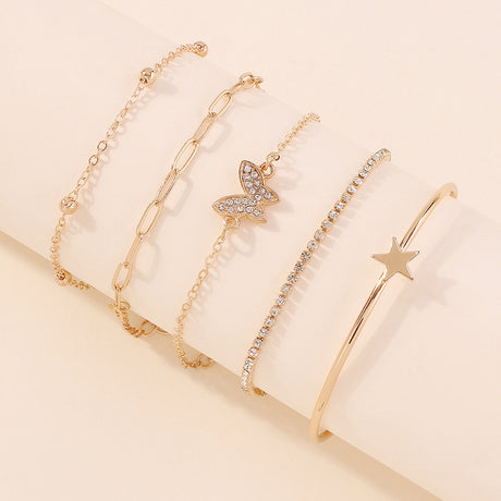 Butterfly Star Jewelry Simple Alloy Jewelry