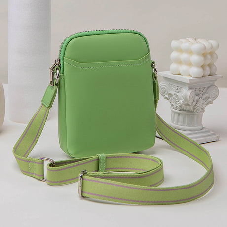 Solid Color Simple Mobile Phone Bags Small Crossbody Shoulder Bag For Women