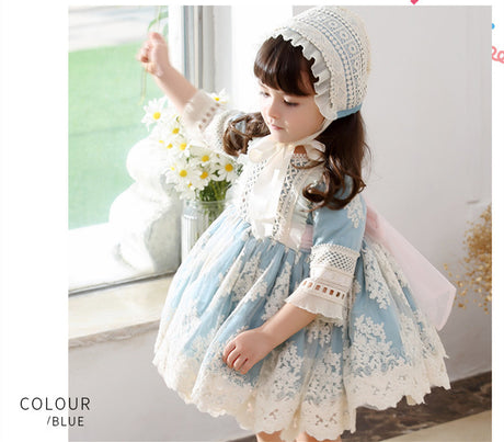 High-end Children's Clothing Girls  Princess Luxury Three-piece Dress