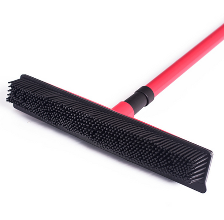 Pet hair removal broom long handle scrub brush retractable floor brush cleaning broom rubber brush cleaning cat dog hair