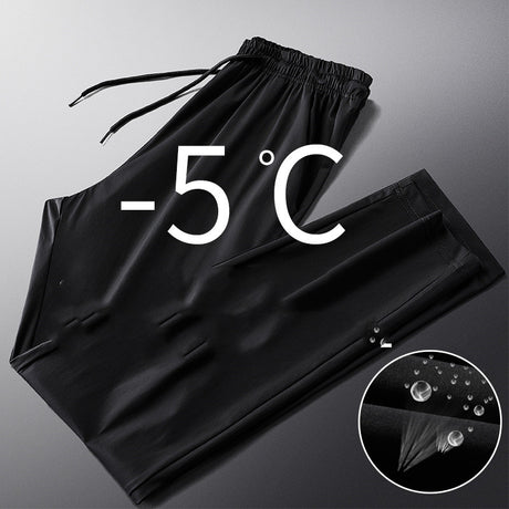 Pants Men\'s Korean Fashion Summer Thin Legged Quarter Sweatpants Loose Ice Men\'s Pants Versatile Casual Pants