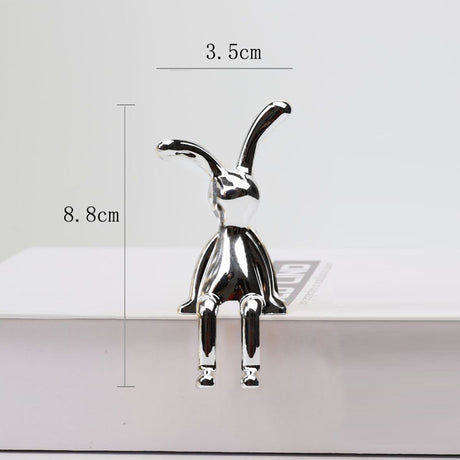 Creative Cartoon Sitting Long Eared Rabbit Ornament