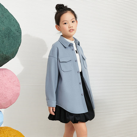 Children's Clothing Girls' Woolen Coat Parent-child Wear