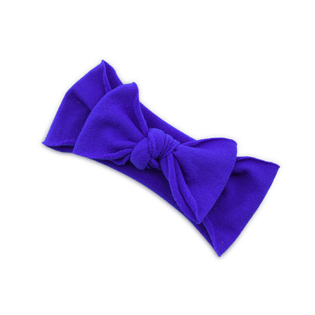 Baby Hair Accessories Solid Color Knotted Headband