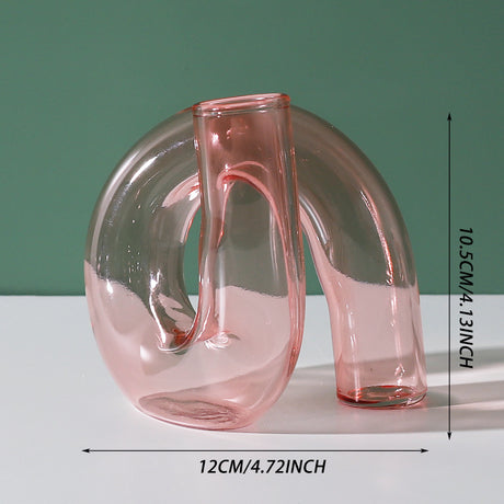 Creative Heterosexual Glass Flower Arrangement Hydroponic Bottle Furniture Model Room