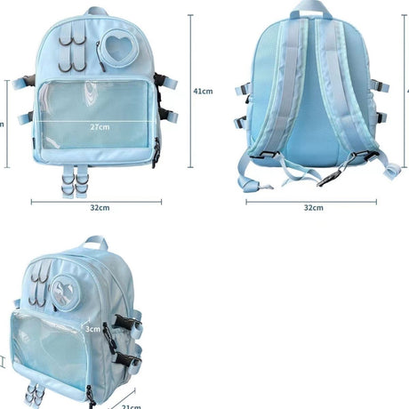 Junior High School Student Large Capacity Canvas Casual Backpack