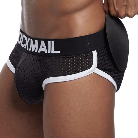 Mesh Breathable Men's Underwear Padded Removable