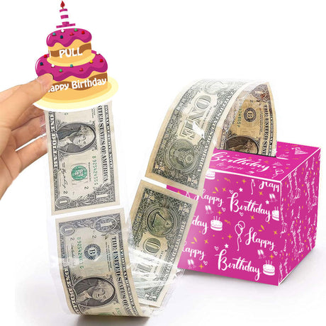 Birthday Party Decoration Supplies Cash Lottery Box