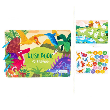 Children's Busy Book Educational Toys Repeated Paste