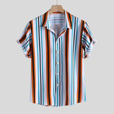 Digital Printed Lapel Shirt For Men