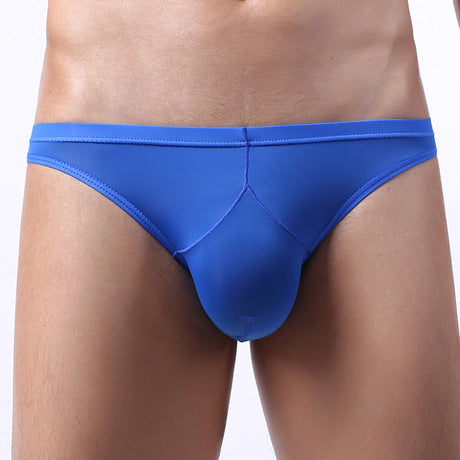 Men's Ice Silk Underwear Transparent Triangle