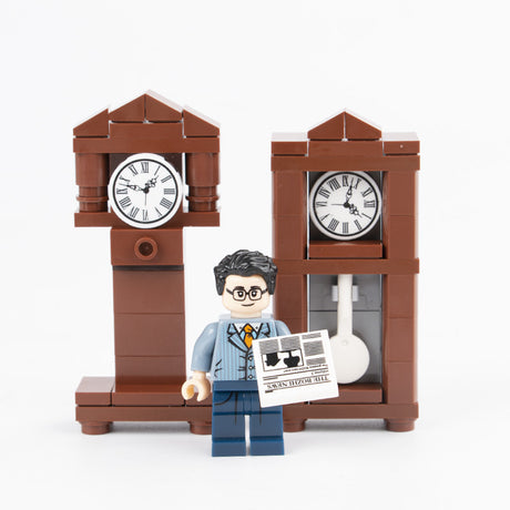 Furniture Decoration Printing Clocks Watches Clocks Building Scenes Small Particle Building Blocks