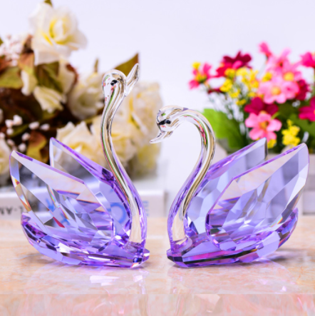 Crystal Swan Home Decoration Crafts