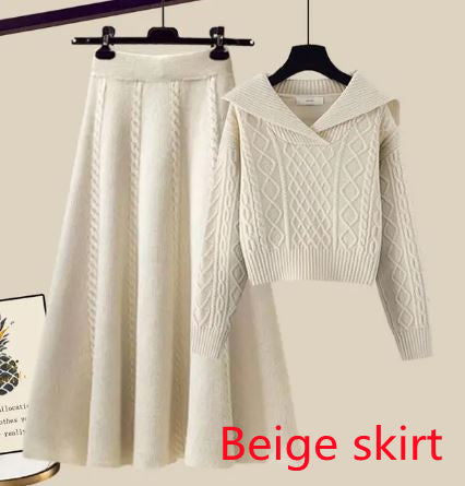 Autumn And Winter New Solid Color Loose And Lazy Style Short Knitwear For Women