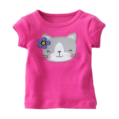 Children's Simple T-shirt Girls Short-sleeved Baby