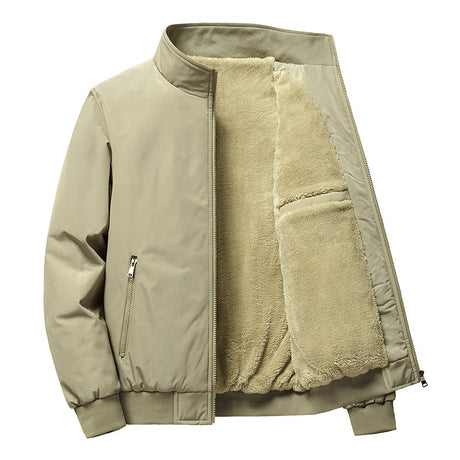 Plus Size Fleece Padded Jacket Men