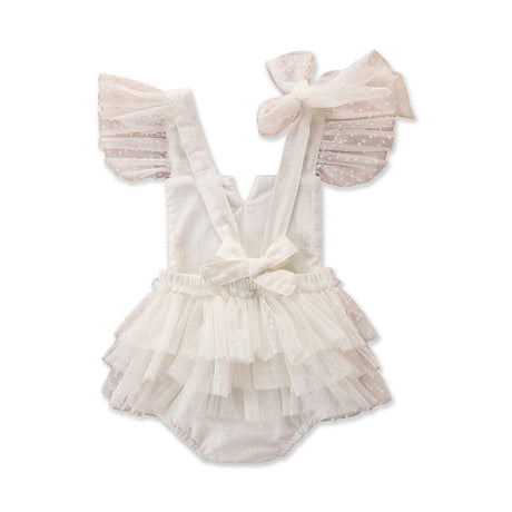 Infant And Toddler Clothing Baby Girl White Lace Jumpsuit