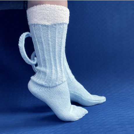 3D Beer Mug Socks Knit Long Tube Socks Cute Unisex Novelty Winter Warm Beer Socks Double Color Block Floor Socks