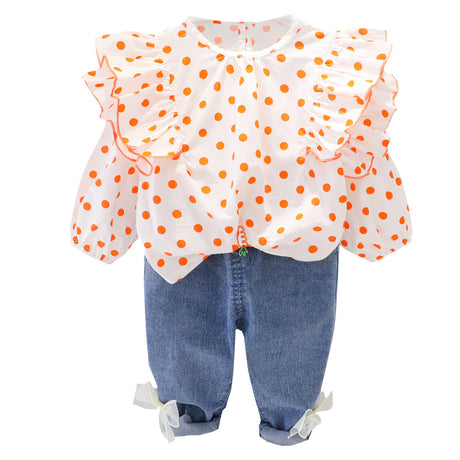 Baby Girl Suit Long-sleeved Children's Clothing