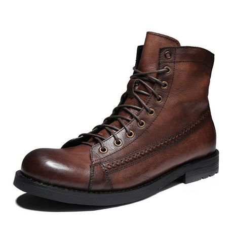 British Style Brush Color Worker Boot