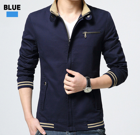 Brand New Spring Autumn Men Casual Jacket Coat Men's Fashion Washed Pure Cotton Brand-Clothing Jackets Male Coats