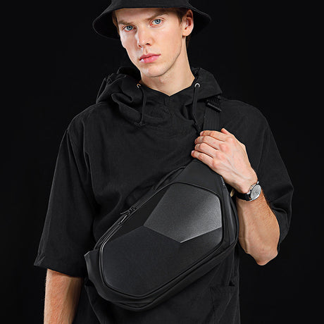 Shoulder Messenger Polyhedron Trendy Waist Bag Men
